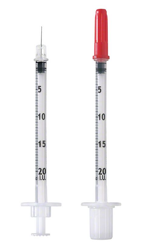 Omnican® 20 Insulinspritze 0,5 ml mit Kanüle 0,3 mm x 8 mm für U-40 Insulin