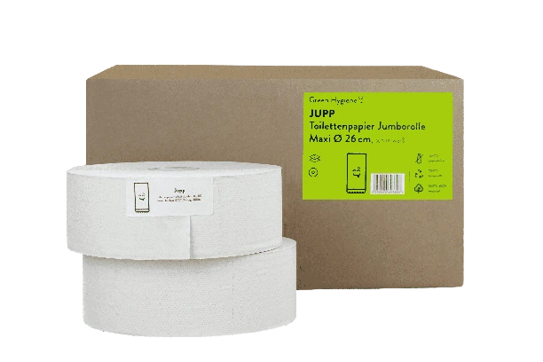 Green Hygiene® JUPP Jumbo-Toilettenpapier 2-lagig, 380 m Green Hygiene® JUPP Jumbo-Toilettenpapier 2-lagig, 380 m