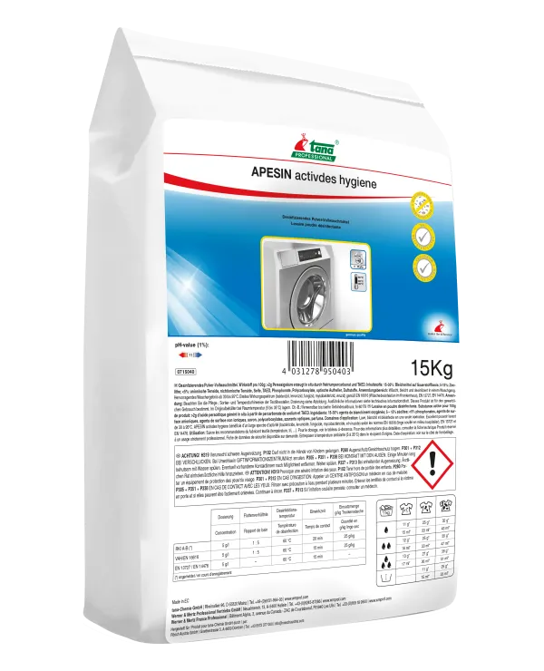 APESIN activdes hygiene Desinfizierendes Vollwaschmittel