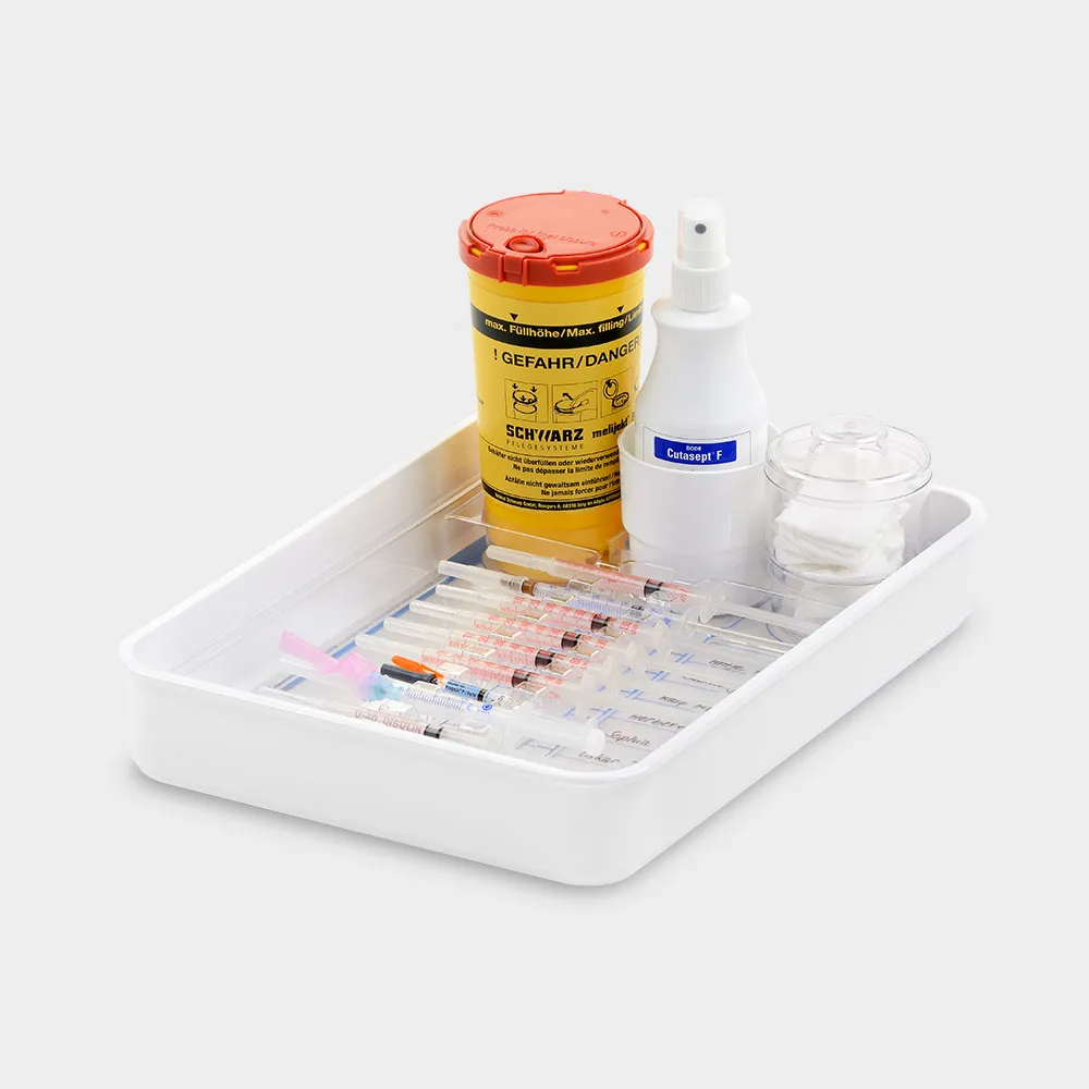melijekt Heparin-/Insulinspritzen-Tablett