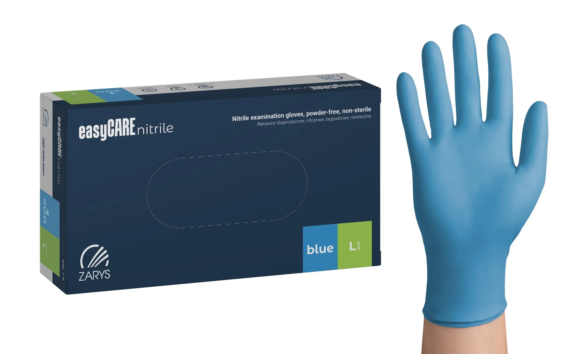 easyCARE Nitril Untersuchungshandschuhe a 200, blau