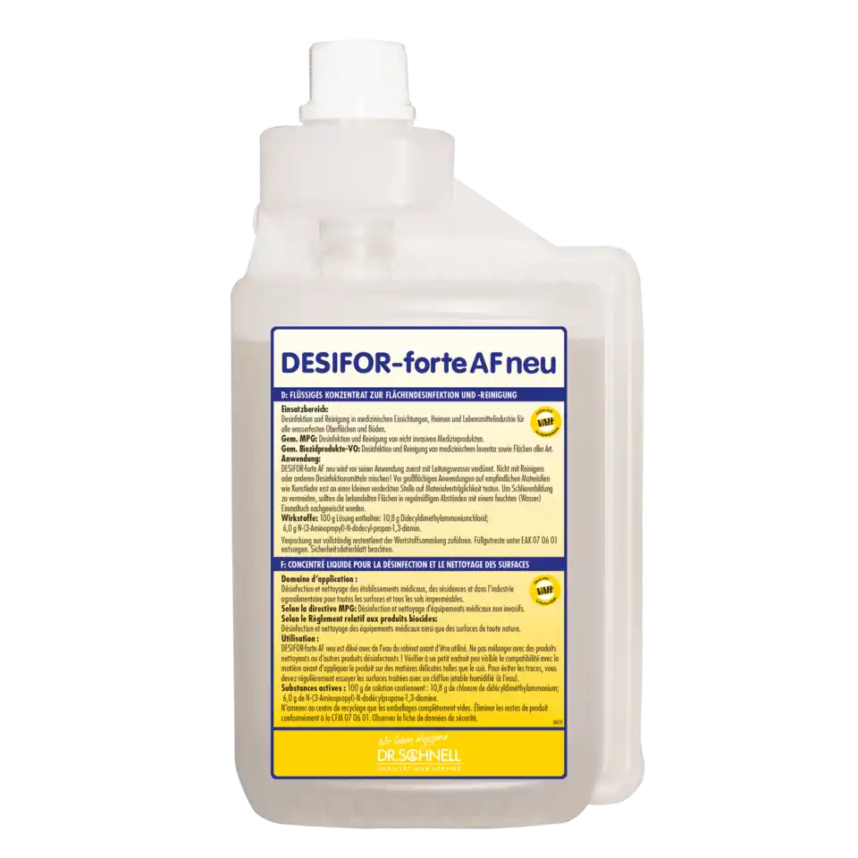 DESIFOR-forte AF neu Flächendesinfektion begrenzt viruzid PLUS Medizinprodukt DESIFOR-forte AF neu Flächendesinfektion begrenzt viruzid PLUS Medizinprodukt