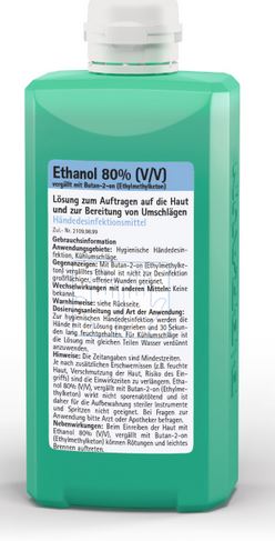 Ethanol 80% Händedesinfektion 500ml Spenderflasche
