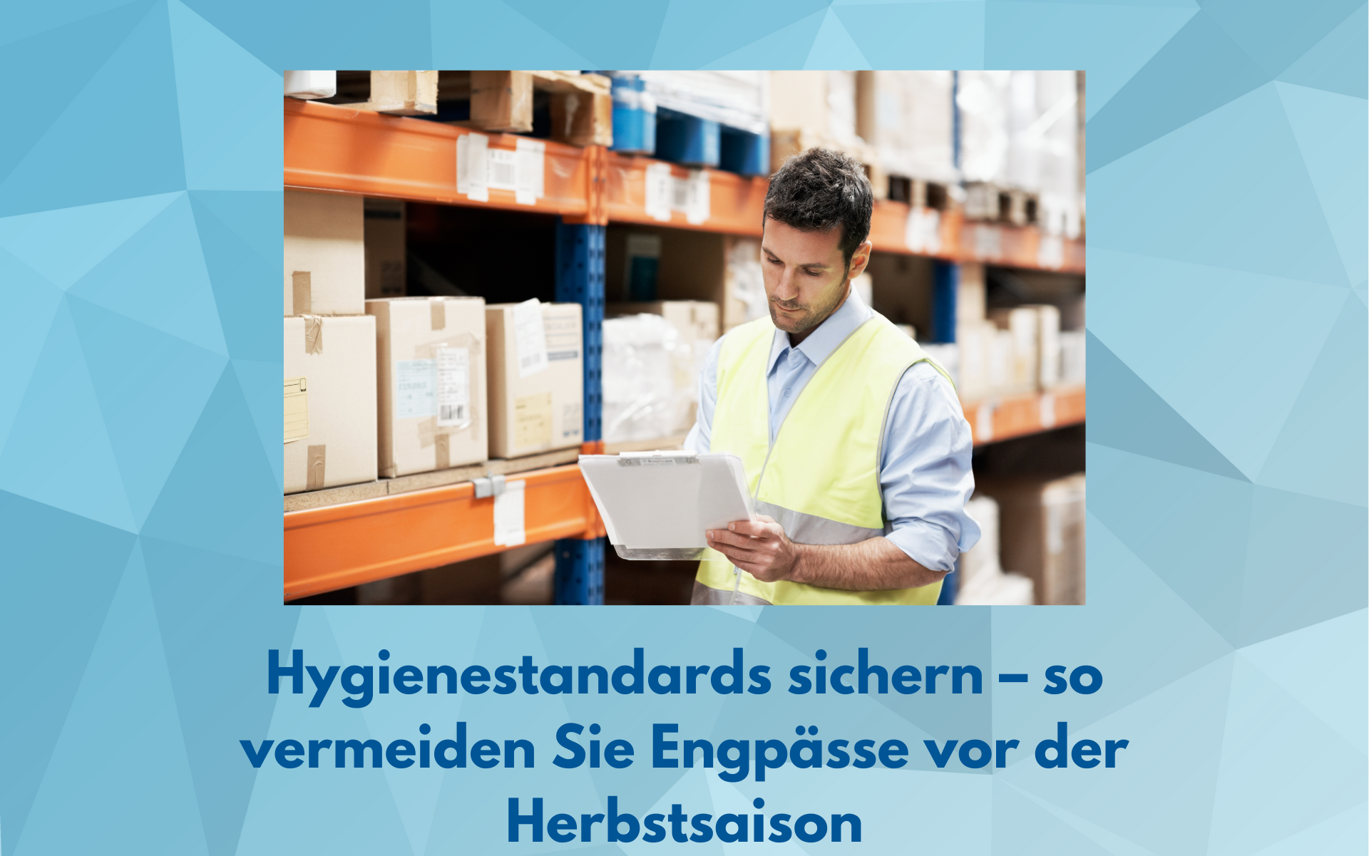 Hygienestandards sichern – so vermeiden Sie Engpässe bei Desinfektion und Schutzausrüstung vor der Herbstsaison