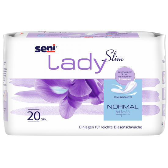 Seni Lady anatomische Inkontinenzeinlage Slim Normal für Frauen 20 Stück Seni Lady anatomische Inkontinenzeinlage Slim Normal für Frauen 20 Stück