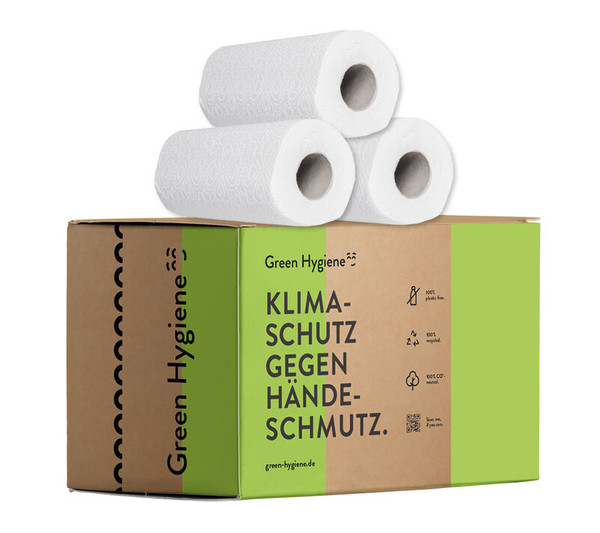 Green Hygiene® KARLA Küchenrolle 3-lagig, 100 Blatt