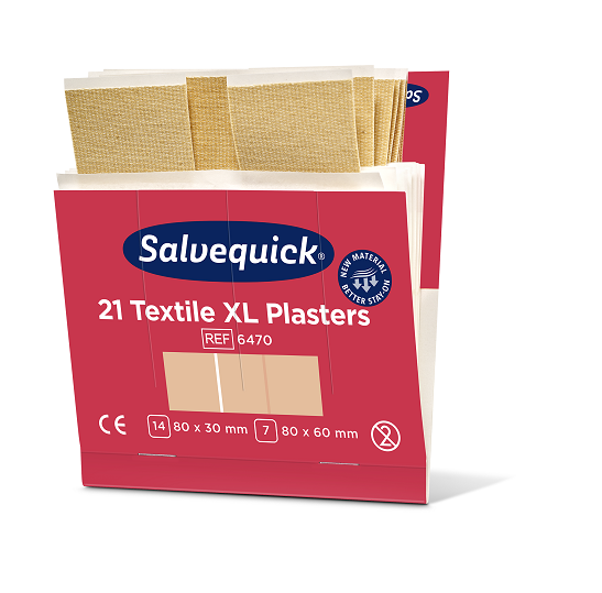 Salvequick Textilpflaster - Extragross / Nachfüllpackung