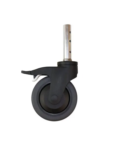 5" Rad inkl. Alurohr für Dusch-Toilettenstuhl 302015/18/19// 5" Rad inkl. Alurohr für Dusch-Toilettenstuhl 302015/18/19//