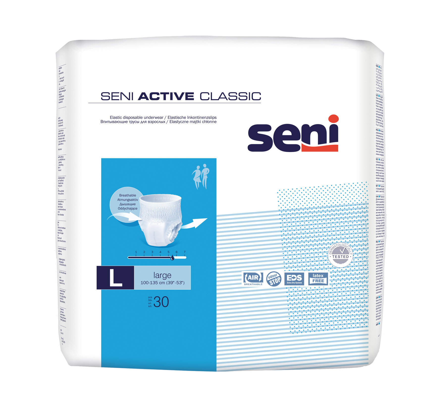 Seni Active Classic elastische Inkontinenzpants Large 30 Stück