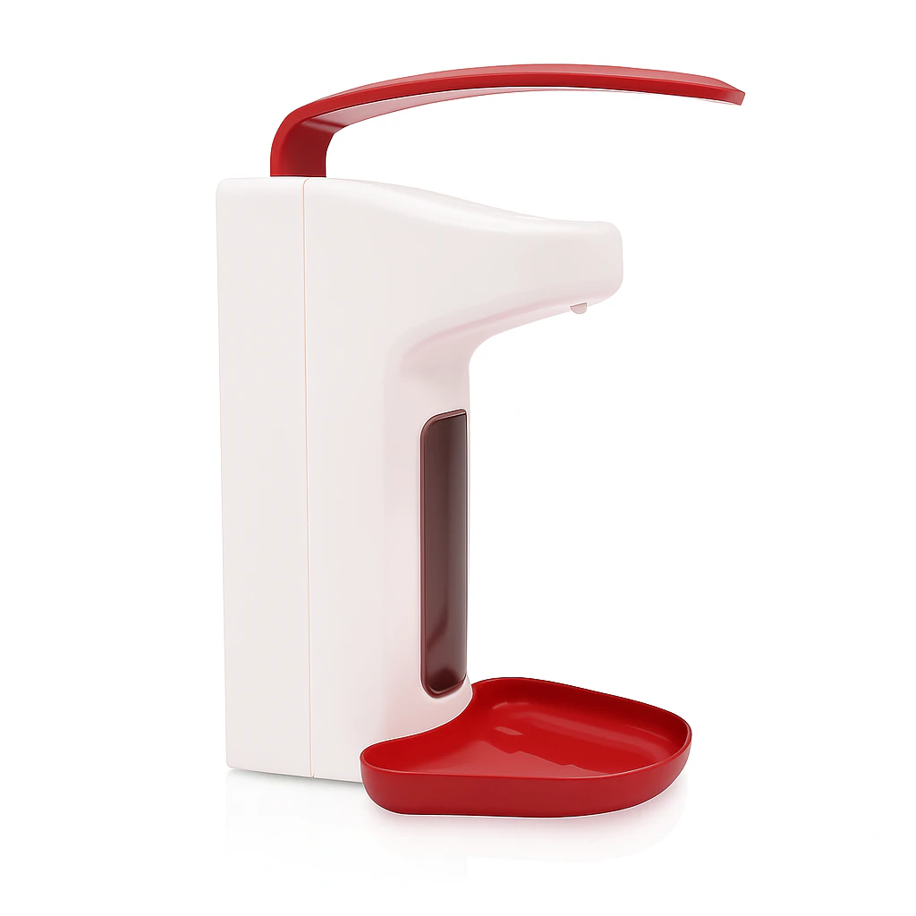 Manueller Armhebelspender für 500ml +Ophardt-A.- rot