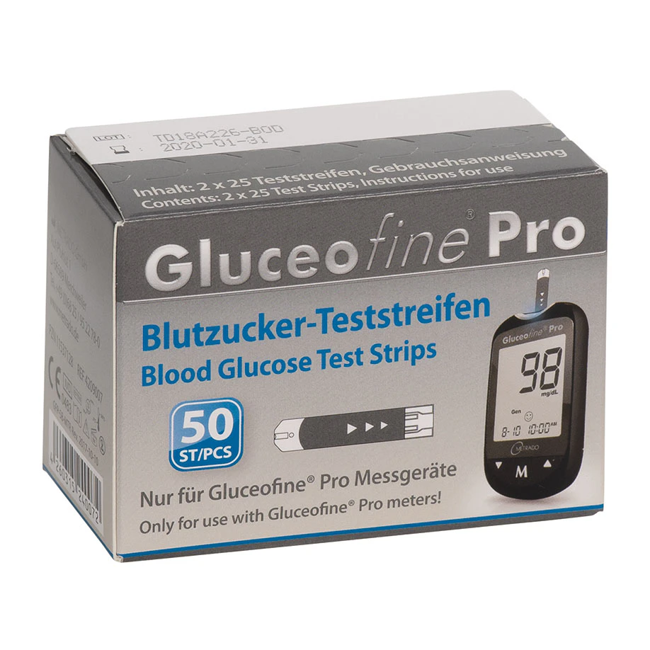 Gluceofine®Pro Blutzucker-Teststreifen