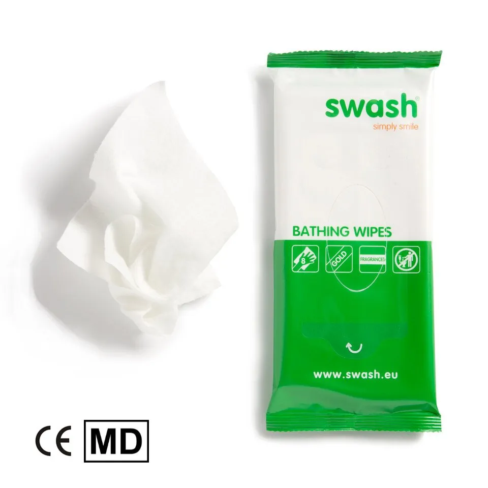 Swash® Bathing Wipes, parfümiert Green, 8er-Packung 20 x 20
