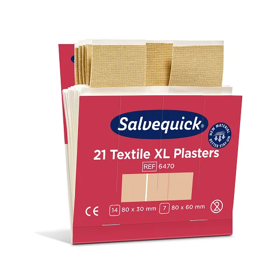 Salvequick Textilpflaster - Extragross / Nachfüllpackung