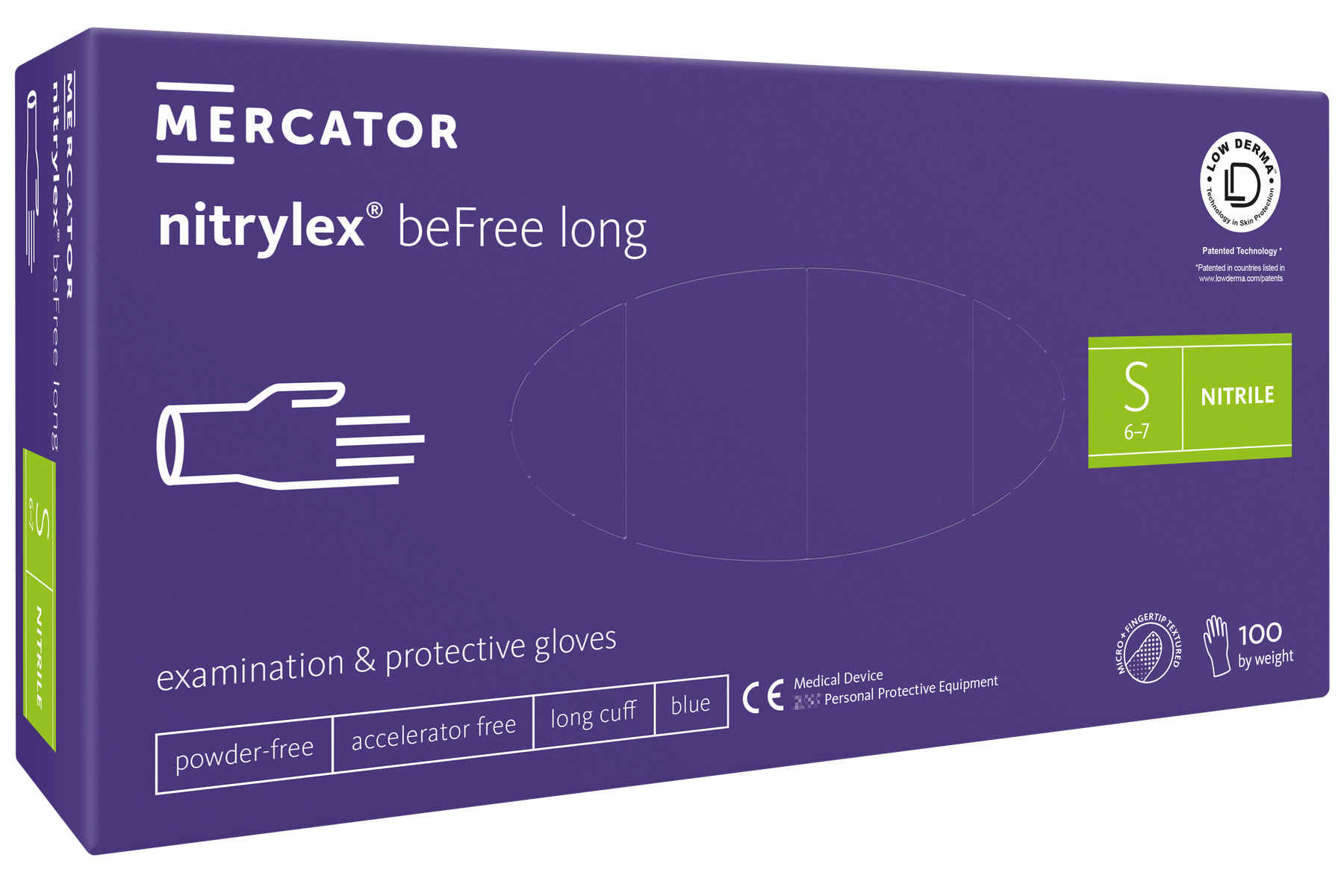 Mercator nitrylex® beFree long Gr. S