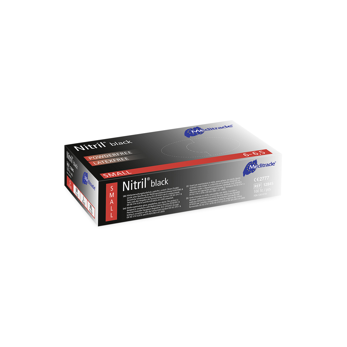 Nitril® Black, Untersuchungs- und Schutzhandschuh, Gr. S
