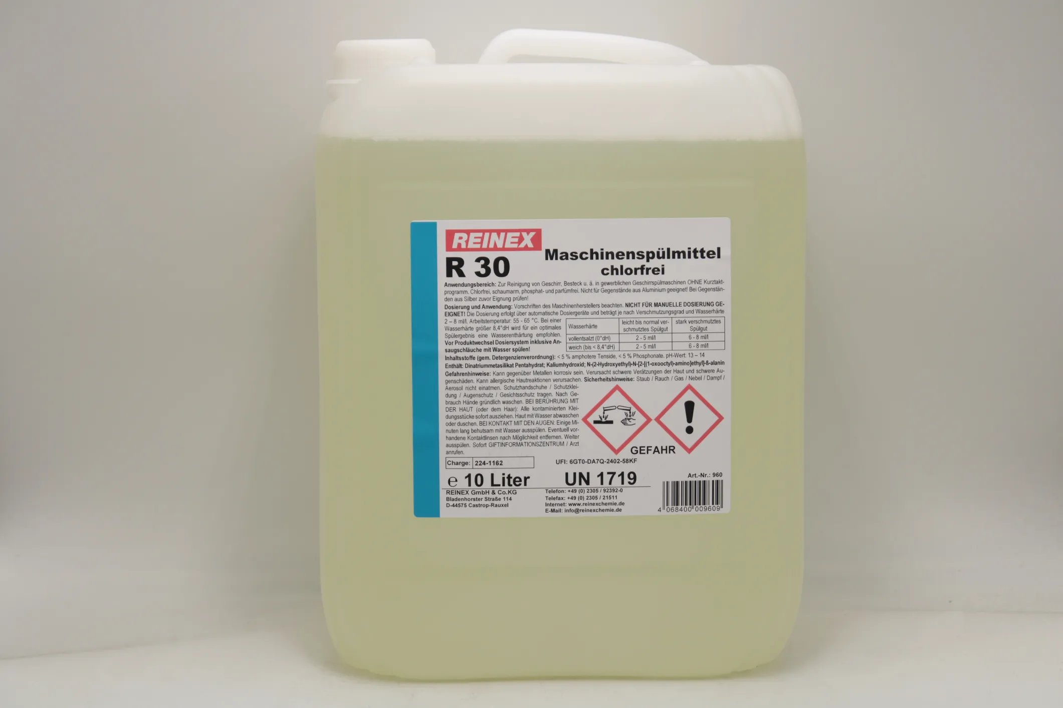 R30 Maschinenspülmittel, chlorhaltig, 10 L