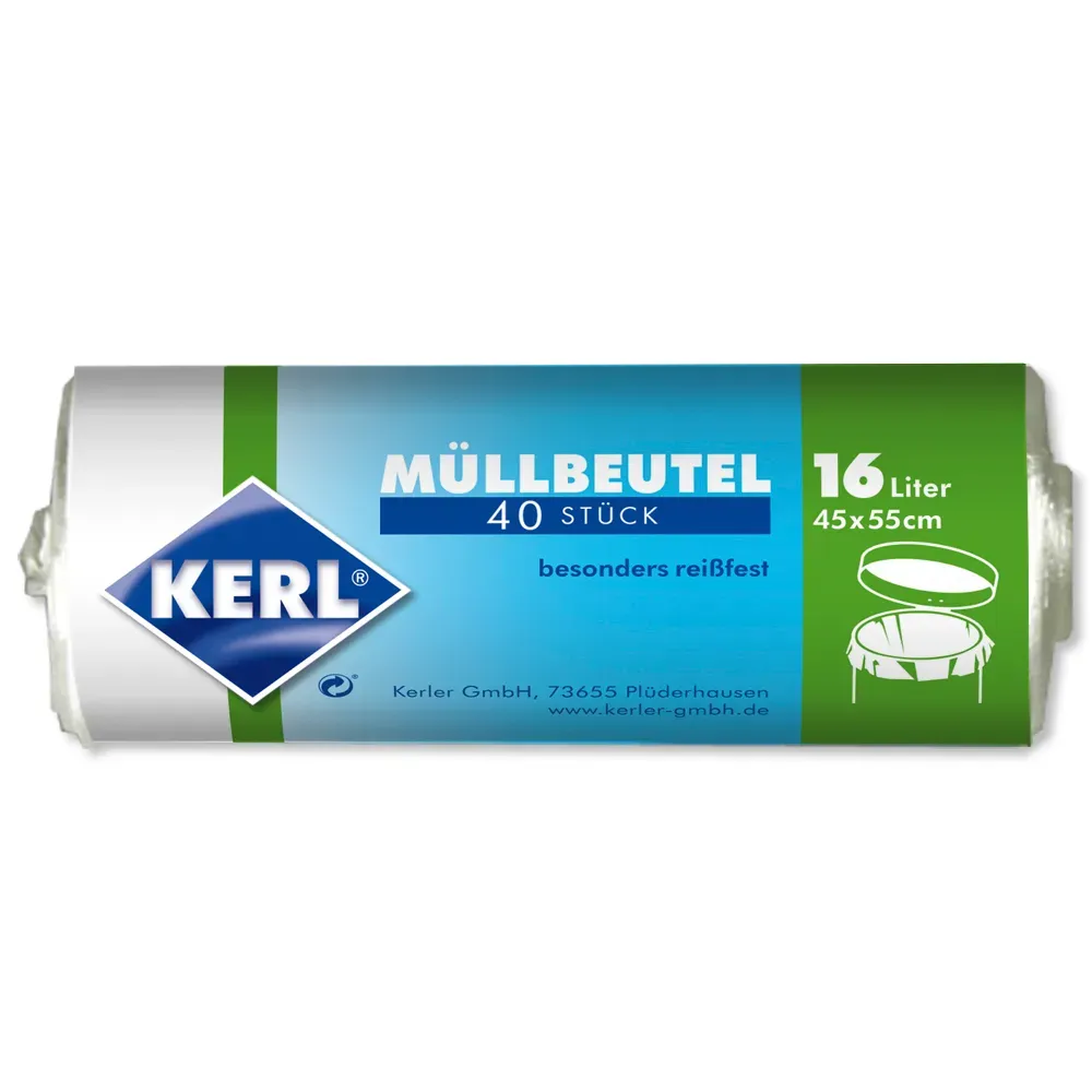Kerl Mülleimerbeutel 16 Liter 45 x 55 cm Kerl Mülleimerbeutel 16 Liter 45 x 55 cm
