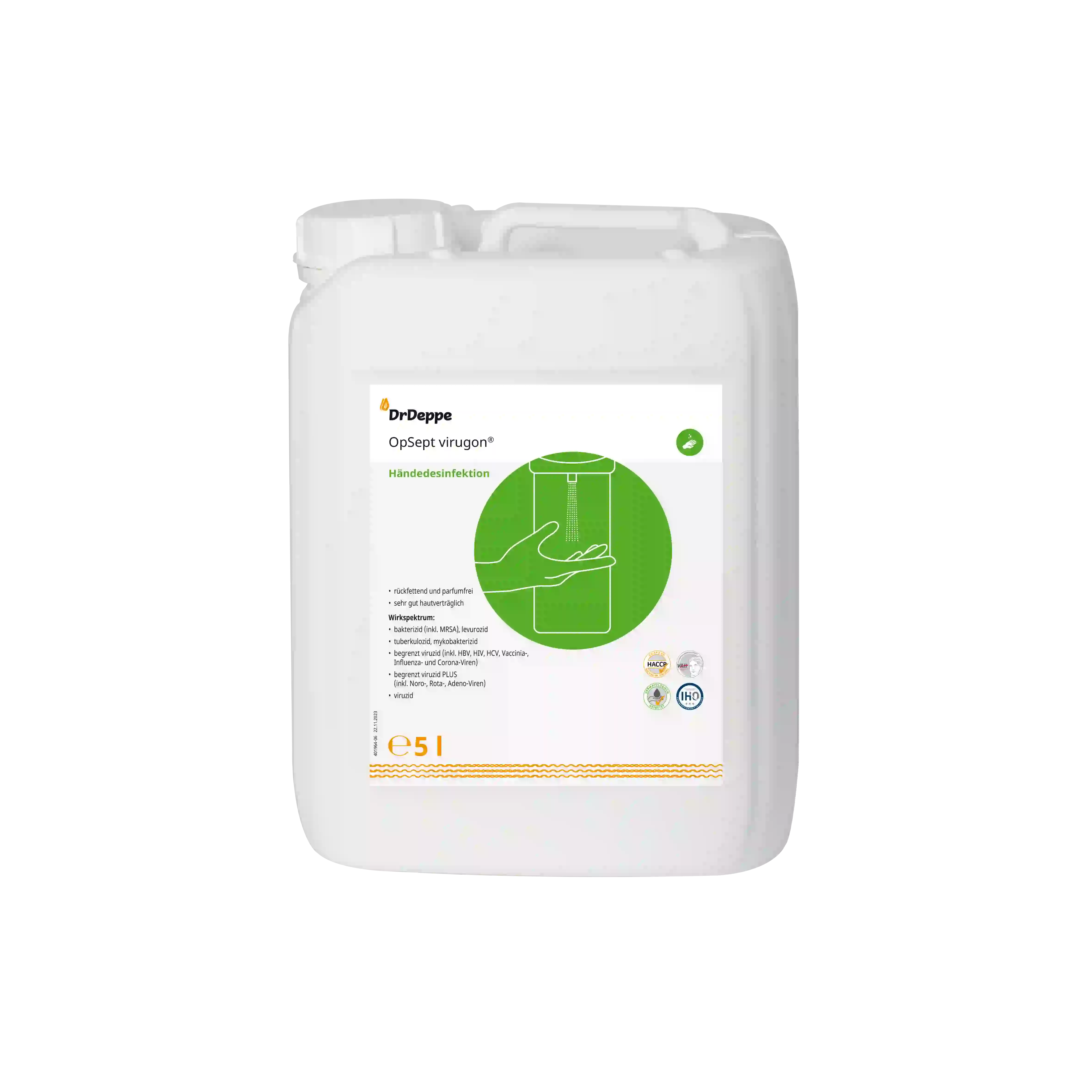 DrDeppe OPSept Virugon Händedesinfektion 5 L DrDeppe OPSept Virugon Händedesinfektion 5 L