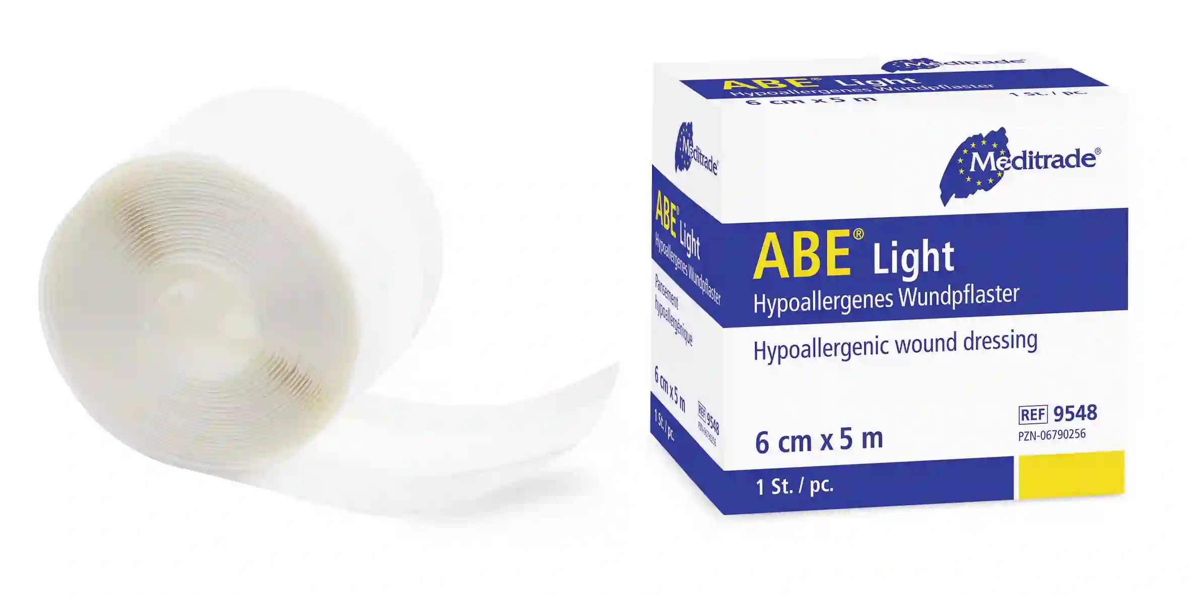 ABE® light hypoallergener und elastischer Wundschnellverband, 4 cm x 5 m