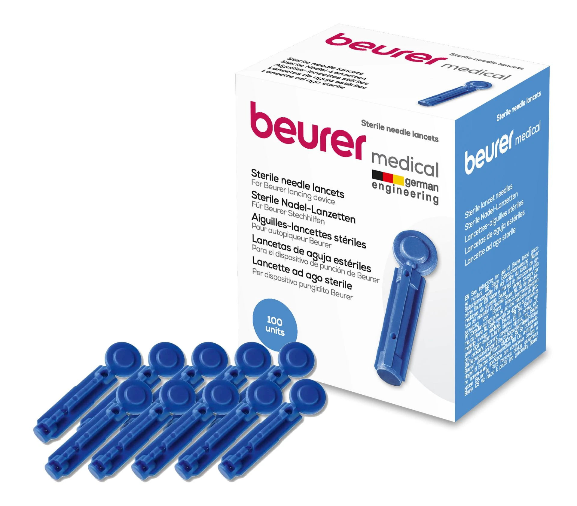 Beurer Medical Lanzetten 28 G Blau steril
