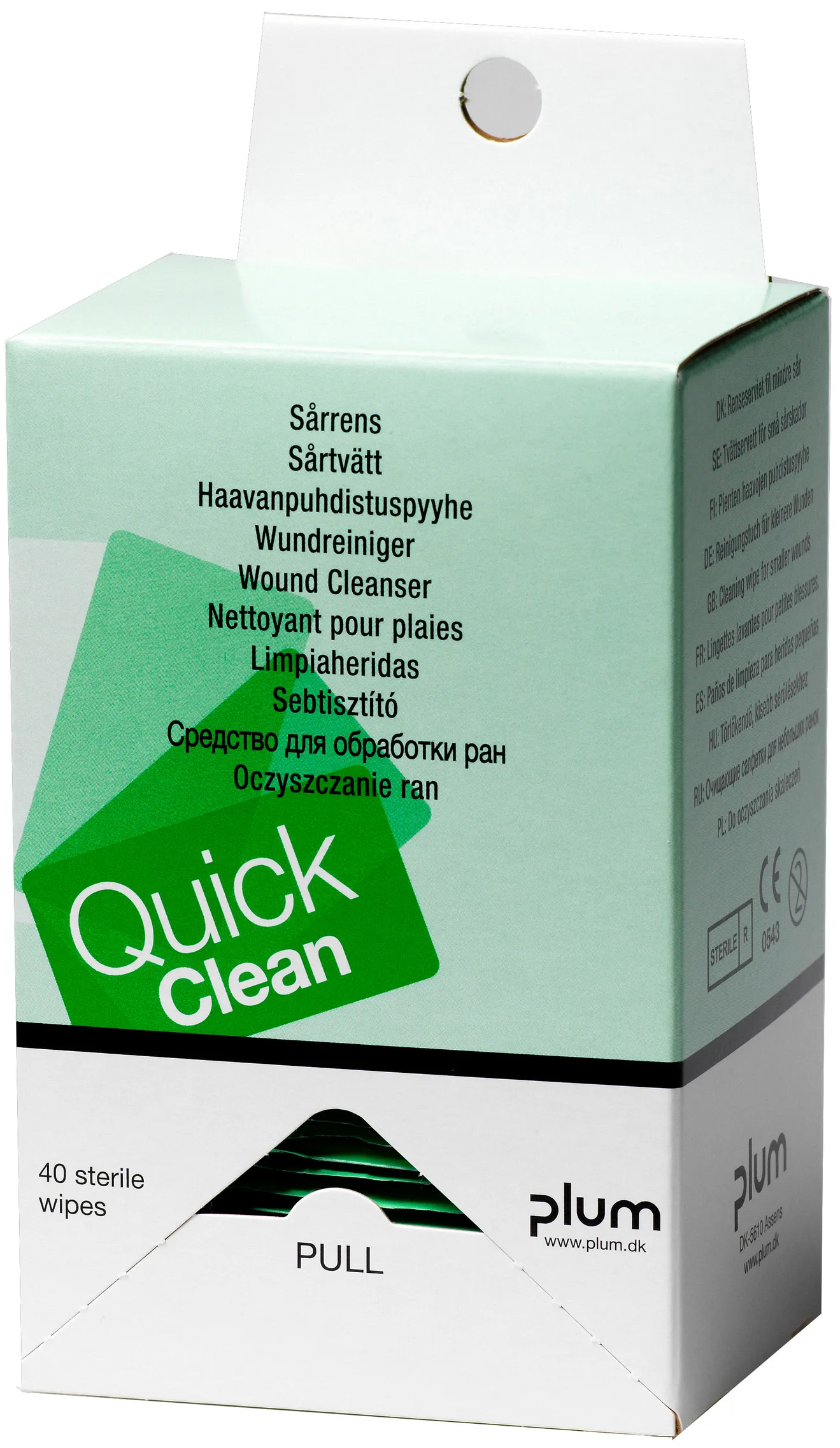 Plum QuickClean Wundreinigungstücher Box mit 40 Stck.