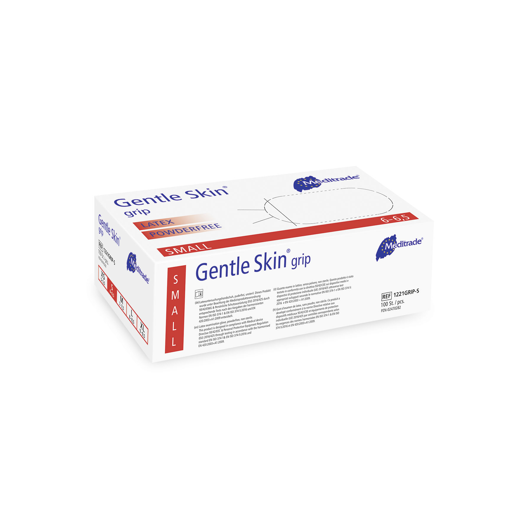 Meditrade Latexhandschuhe Gentle Skin® grip, Gr. S