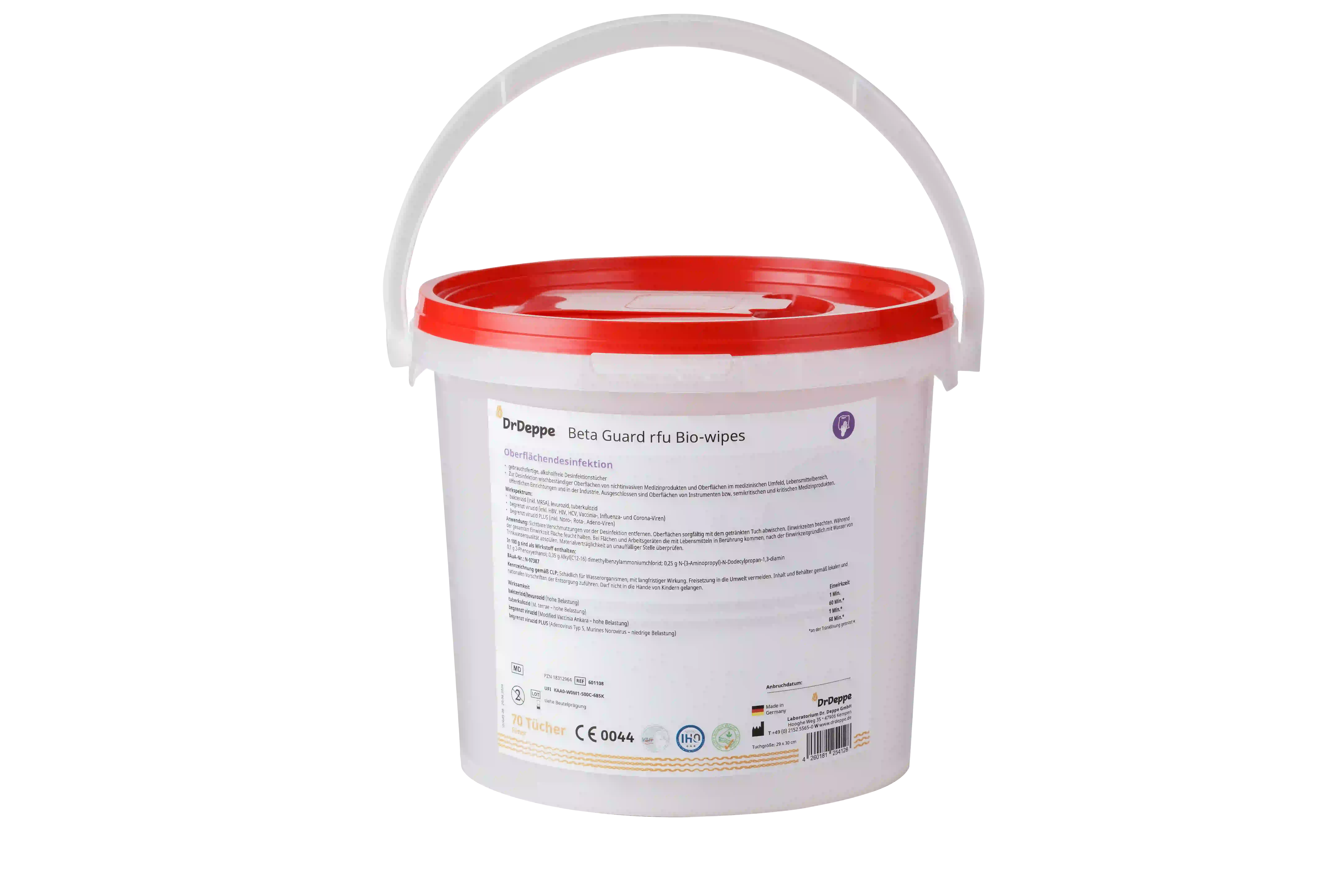 DrDeppe Beta Guard rfu wipes alkoholfrei - Eimer DrDeppe Beta Guard rfu wipes alkoholfrei - Eimer
