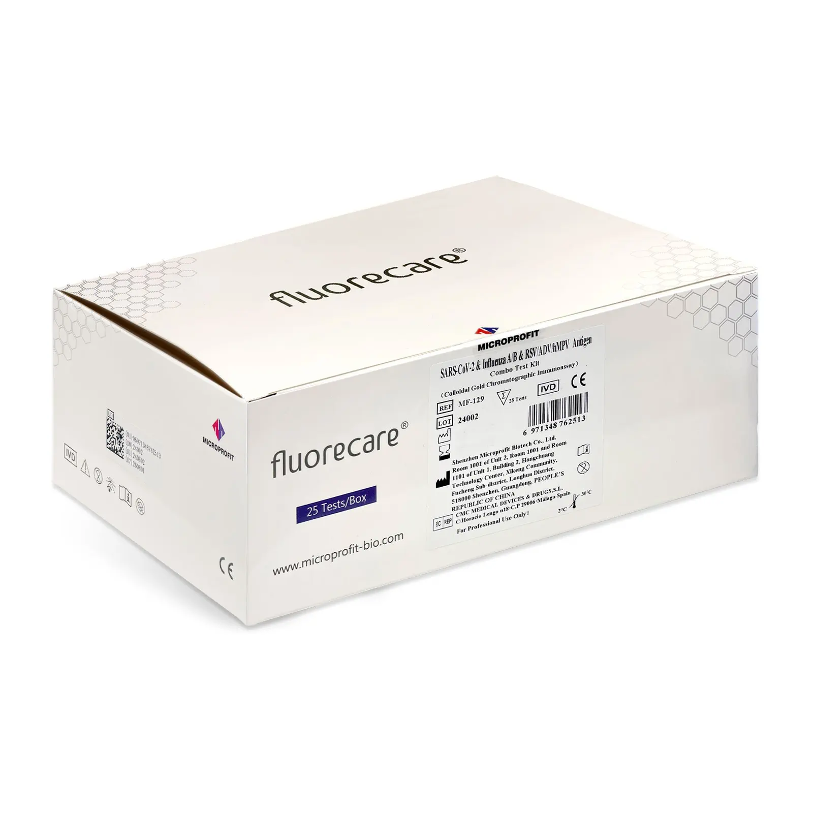 fluorecare 6in1 Combo Profi-Schnelltest – 25er Box