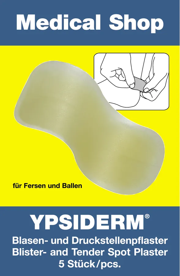 YPSIDERM® Blasenpflaster Ferse+Ballen 5 Stück YPSIDERM® Blasenpflaster Ferse+Ballen 5 Stück
