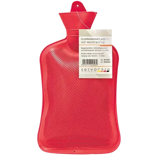 Servoprax Gummiwärmflasche rot 2L mit Schraubverschluss/Aufhängeöse Servoprax Gummiwärmflasche rot 2L mit Schraubverschluss/Aufhängeöse