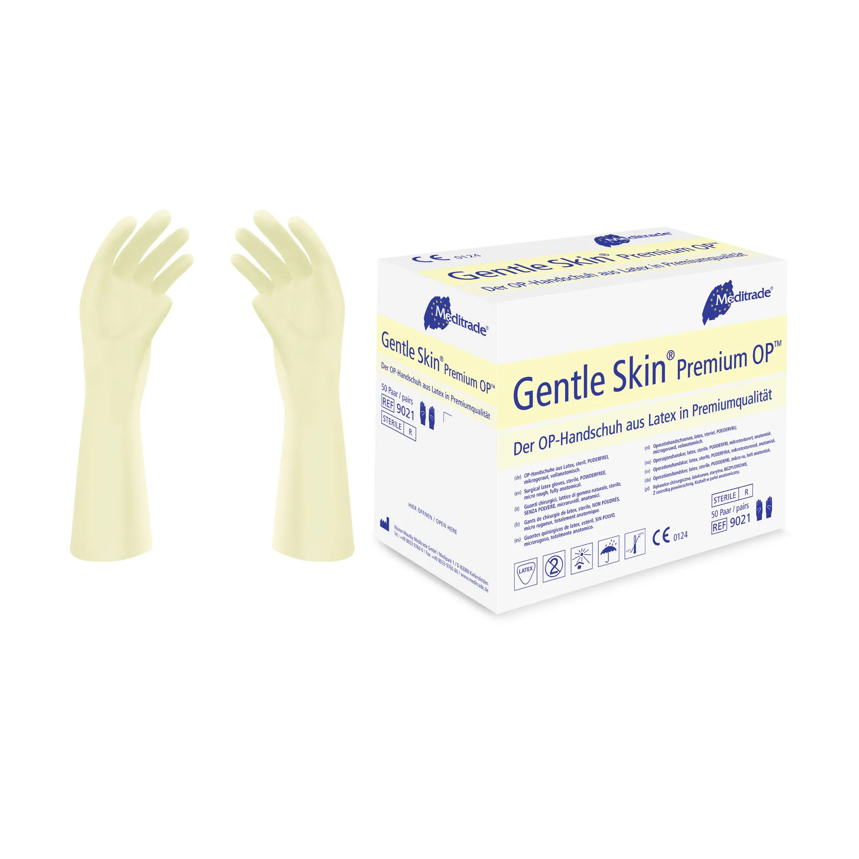 Gentle Skin® Premium OP™, Handschuh aus Latex Gentle Skin® Premium OP™, Handschuh aus Latex