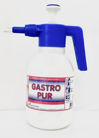 Drucksprüher mit Label