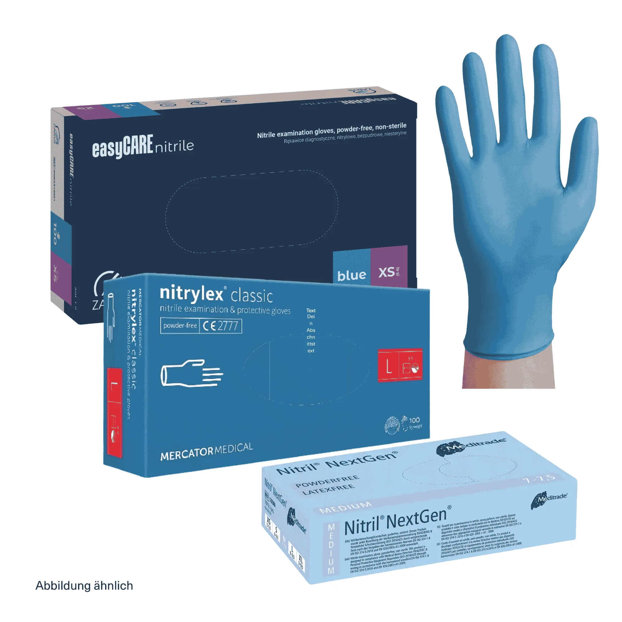 Nitril Handschuhe Handelsware verschied. Marken
