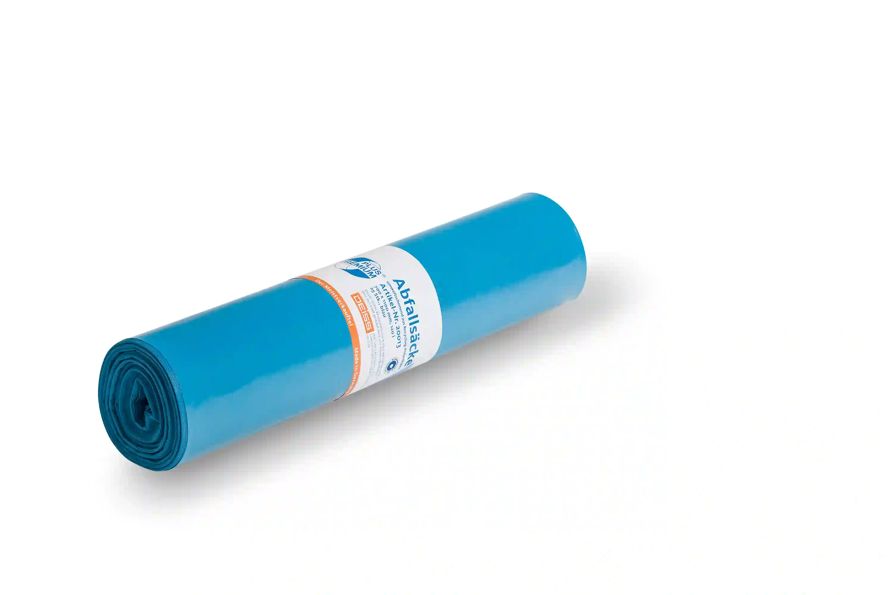 Deiss PREMIUM PLUS Klimaneutral Abfallsack aus Recycling-LDPE, 120 L - Der Meistverkaufte