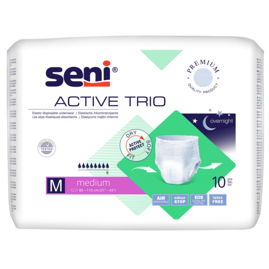 Seni Active Trio elastische Inkontinenzpants Medium 10 Stück