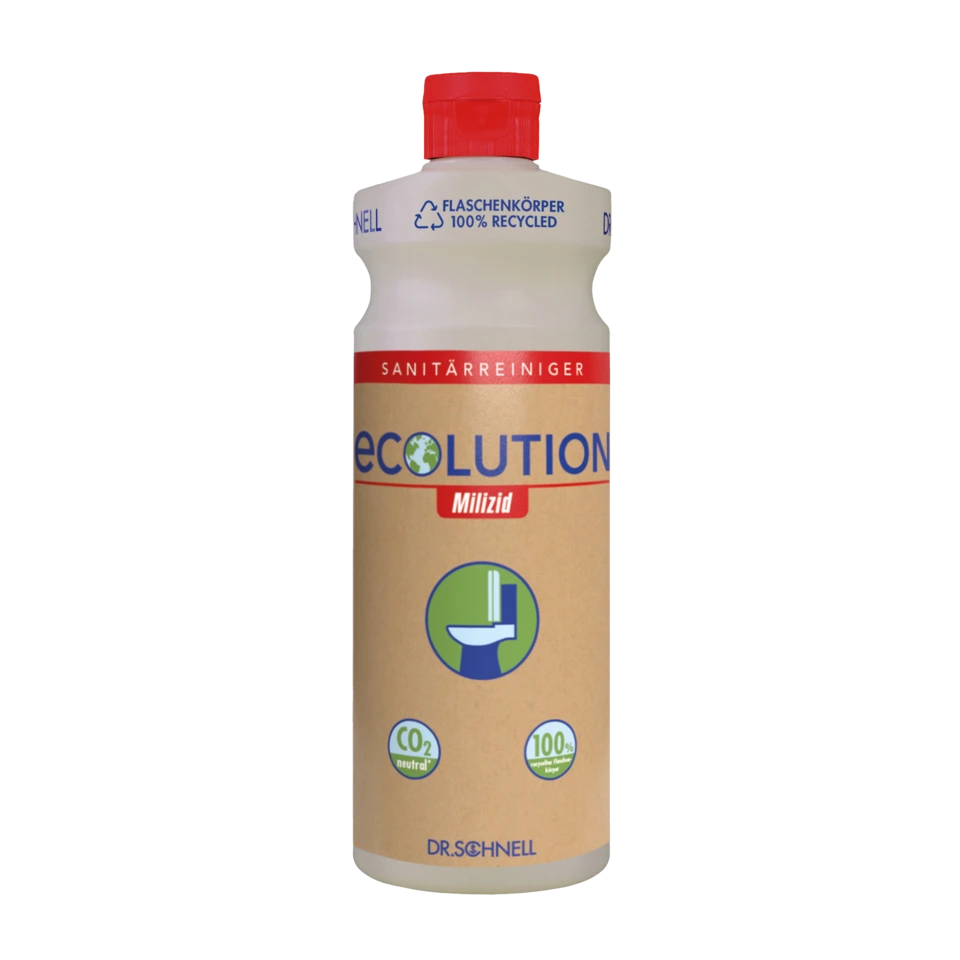 ECOLUTION MILIZID Schrägspritzflasche à 500 ml, leer