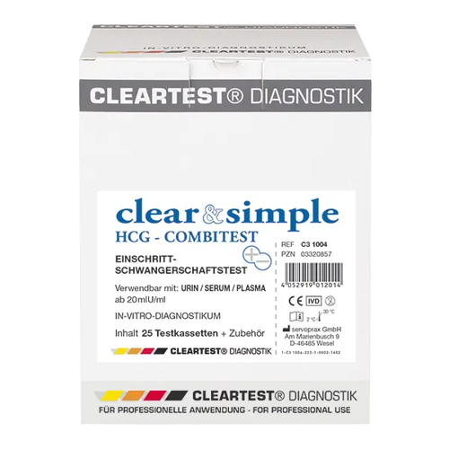 Clear & Simple HCG Combi Urin/Serum Schwangerschaftstest
