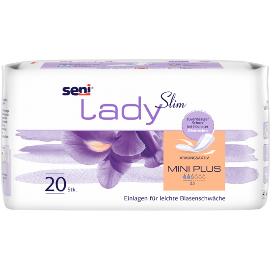 Seni Lady anatomische Inkontinenzeinlage Slim Mini Plus für Frauen 20 Stück