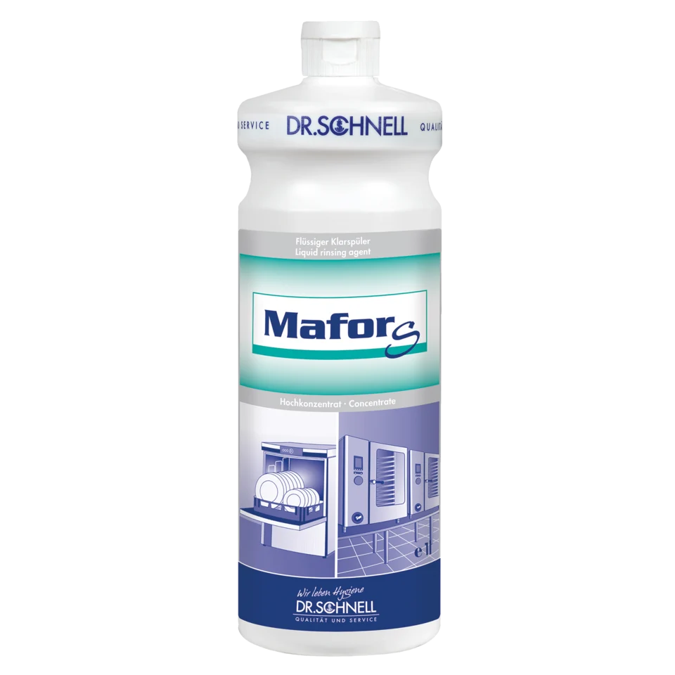 MAFOR S Saurer Klarspüler für gewerbliche Geschirrspülmaschinen / Haushaltsspülmaschinen / Konvektomaten / Kombidämpfer für alle Wasserhärten