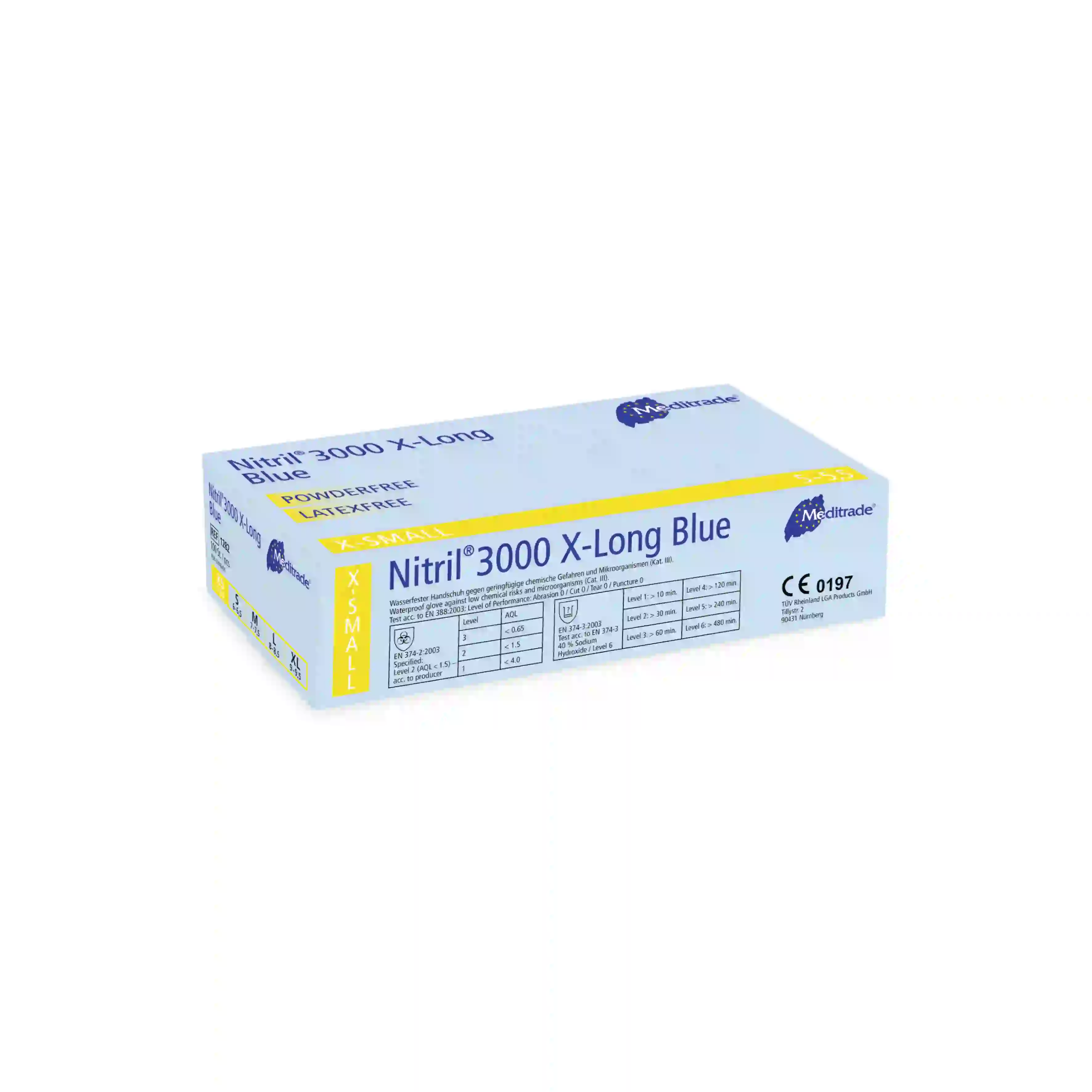 Nitril® 3000 X-Long Blau