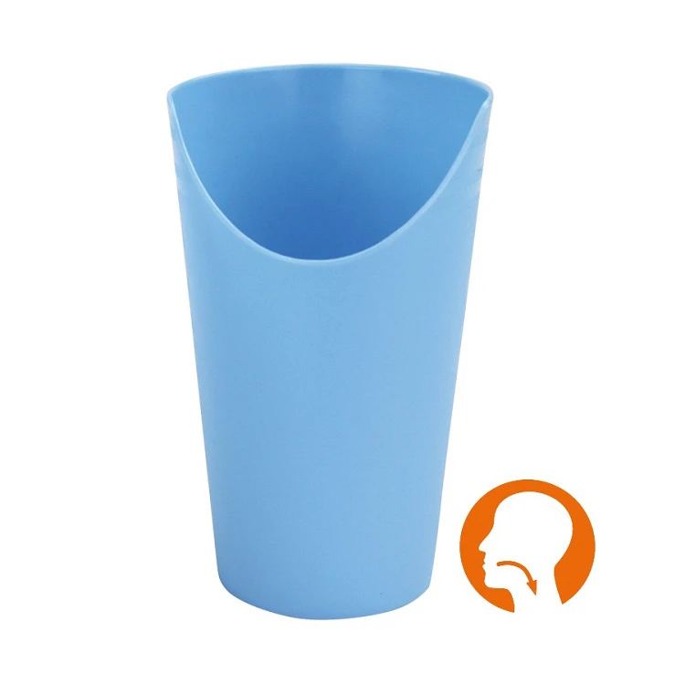 Trinkbecher mit Nasenausschnitt, blau