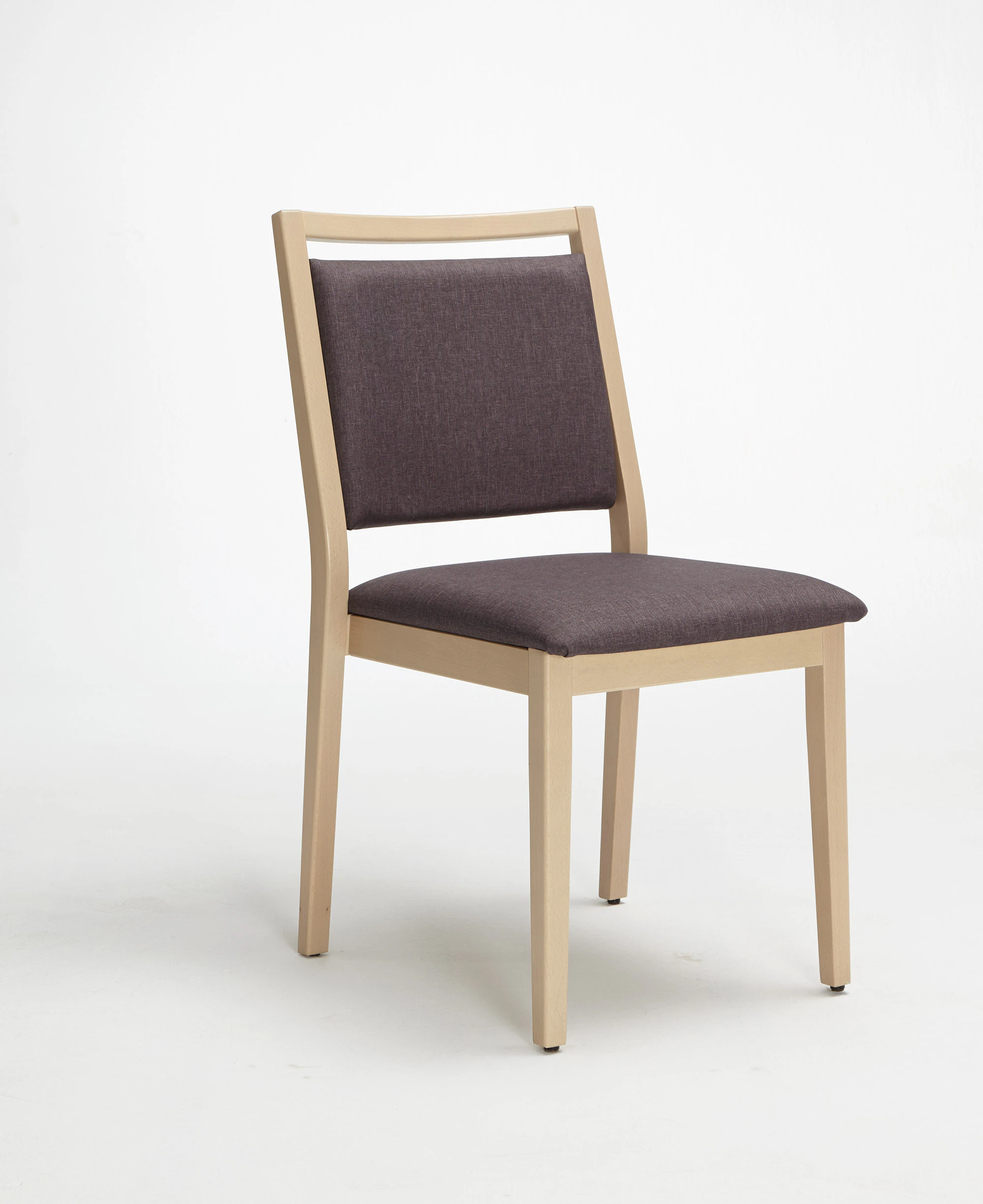 Stapelstuhl Mavo ohne Armlehne, mit Griffbügel - Königsahorn