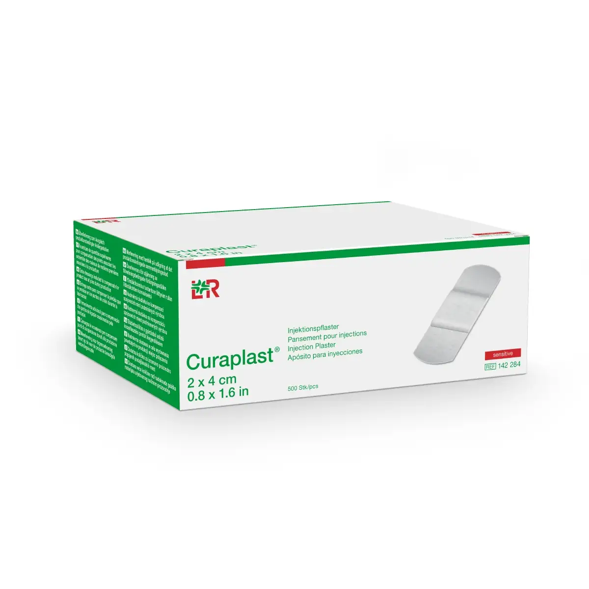 Curaplast sensitive Injektionspflaster 2x4cm, 250 Stück, auf Rolle, hautfarben Curaplast sensitive Injektionspflaster 2x4cm, 250 Stück, auf Rolle, hautfarben
