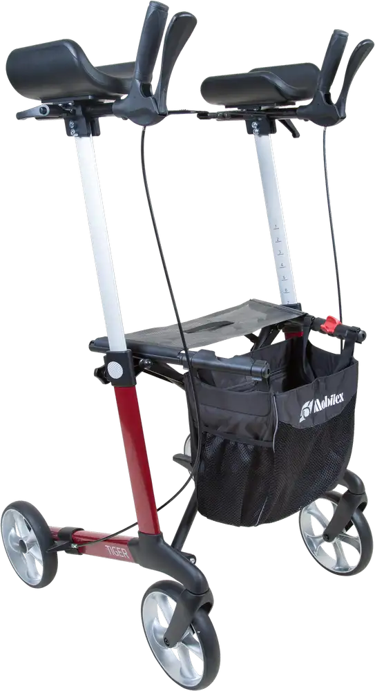 Arthritis Rollator Tiger, anthrazit, Sitzhöhe 62 cm, HMV 10.
