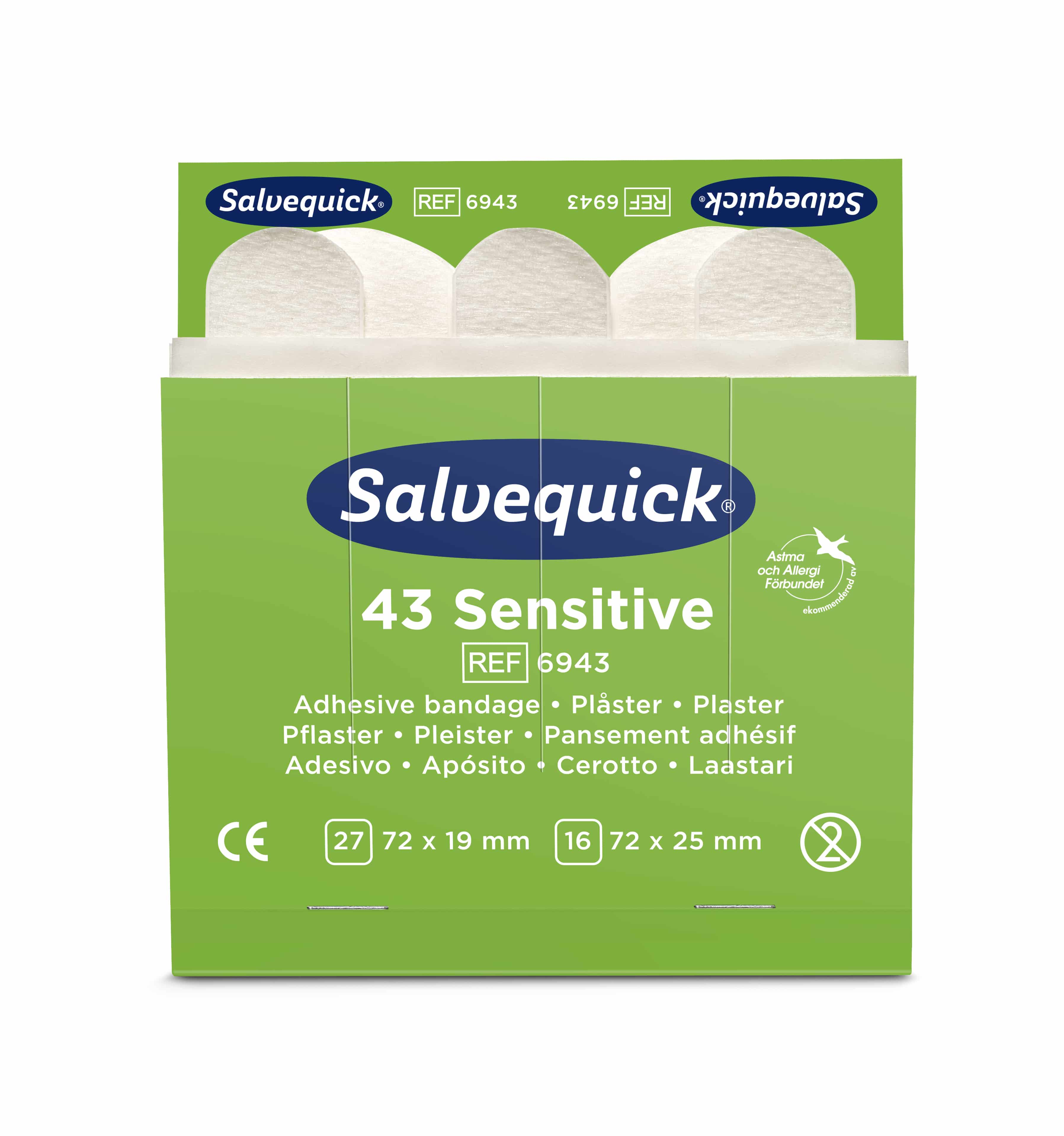 Salvequick Sensitive Pflaster / Nachfüllpackung