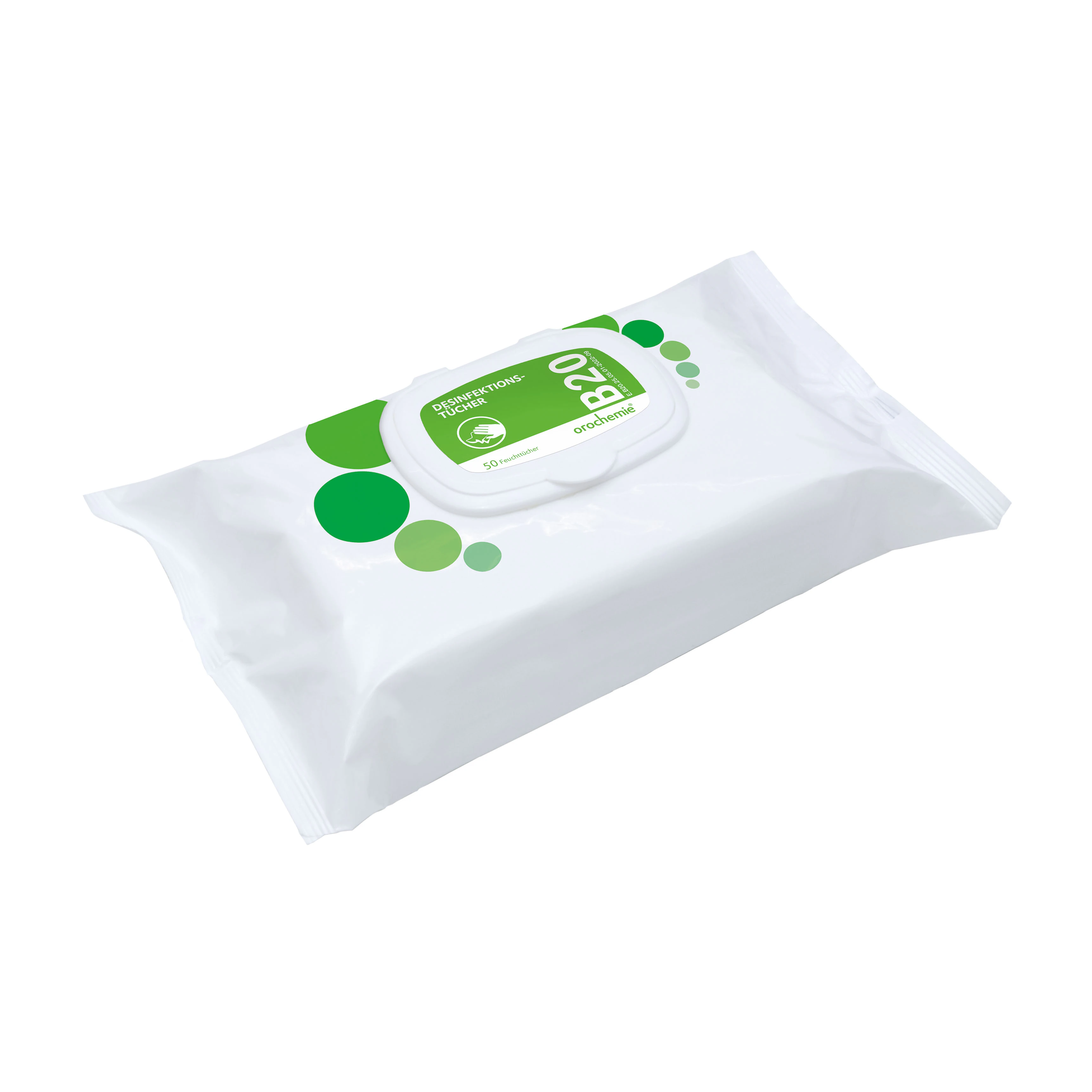B 20 Desinfektionstücher Flowpack á 50 Tücher