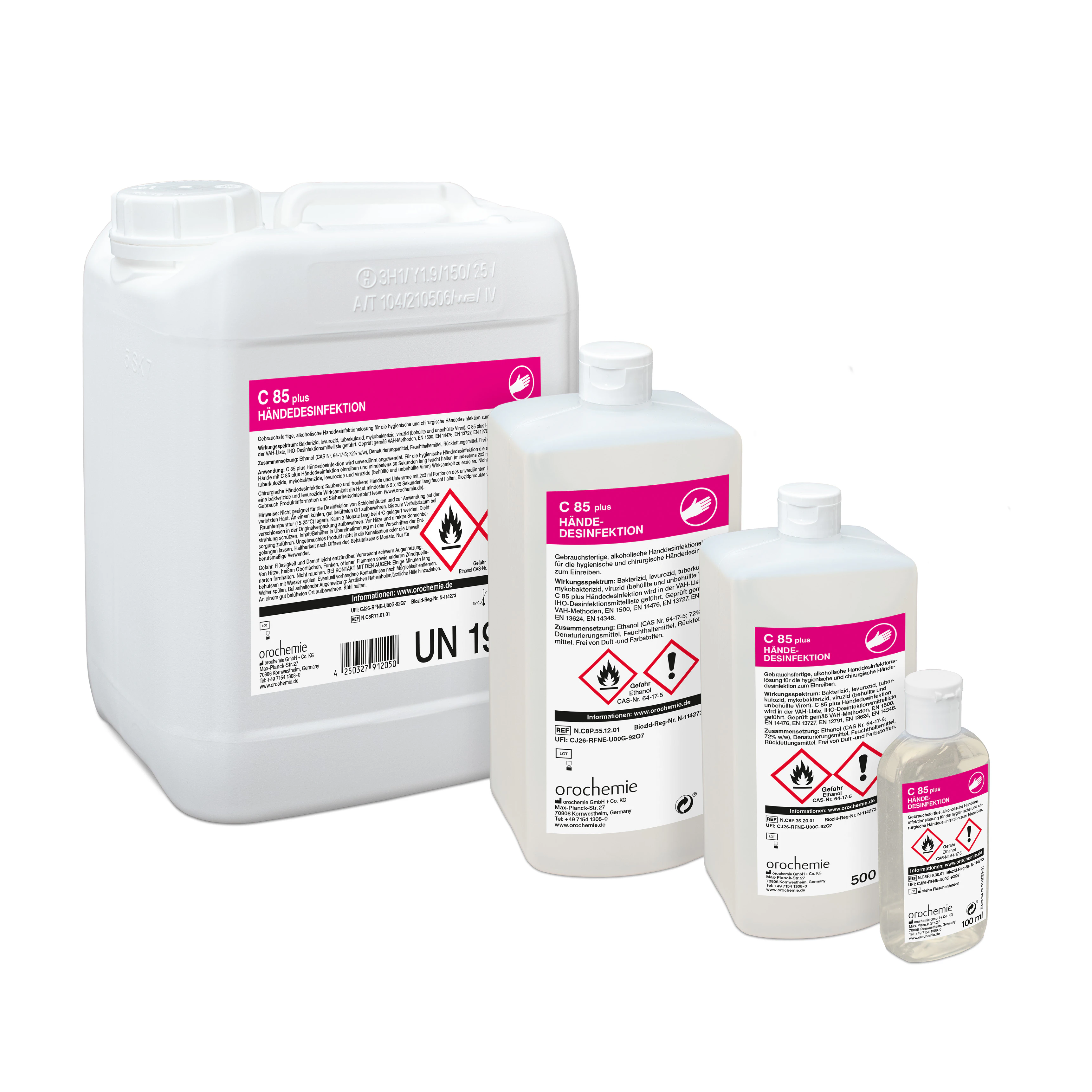 C 85 plus Händedesinfektion