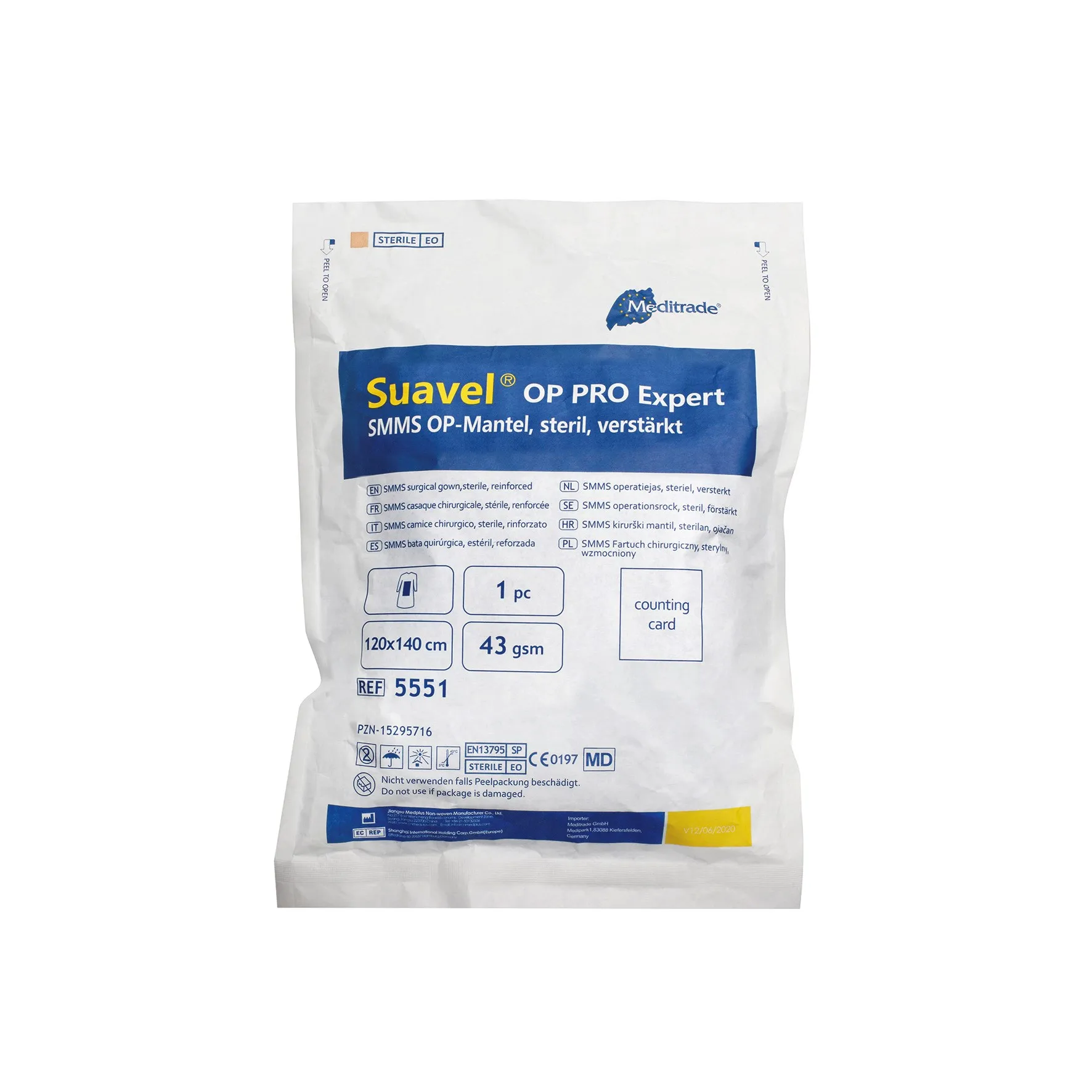 Suavel OP PRO Expert SMMS; OP-Mantel, steril