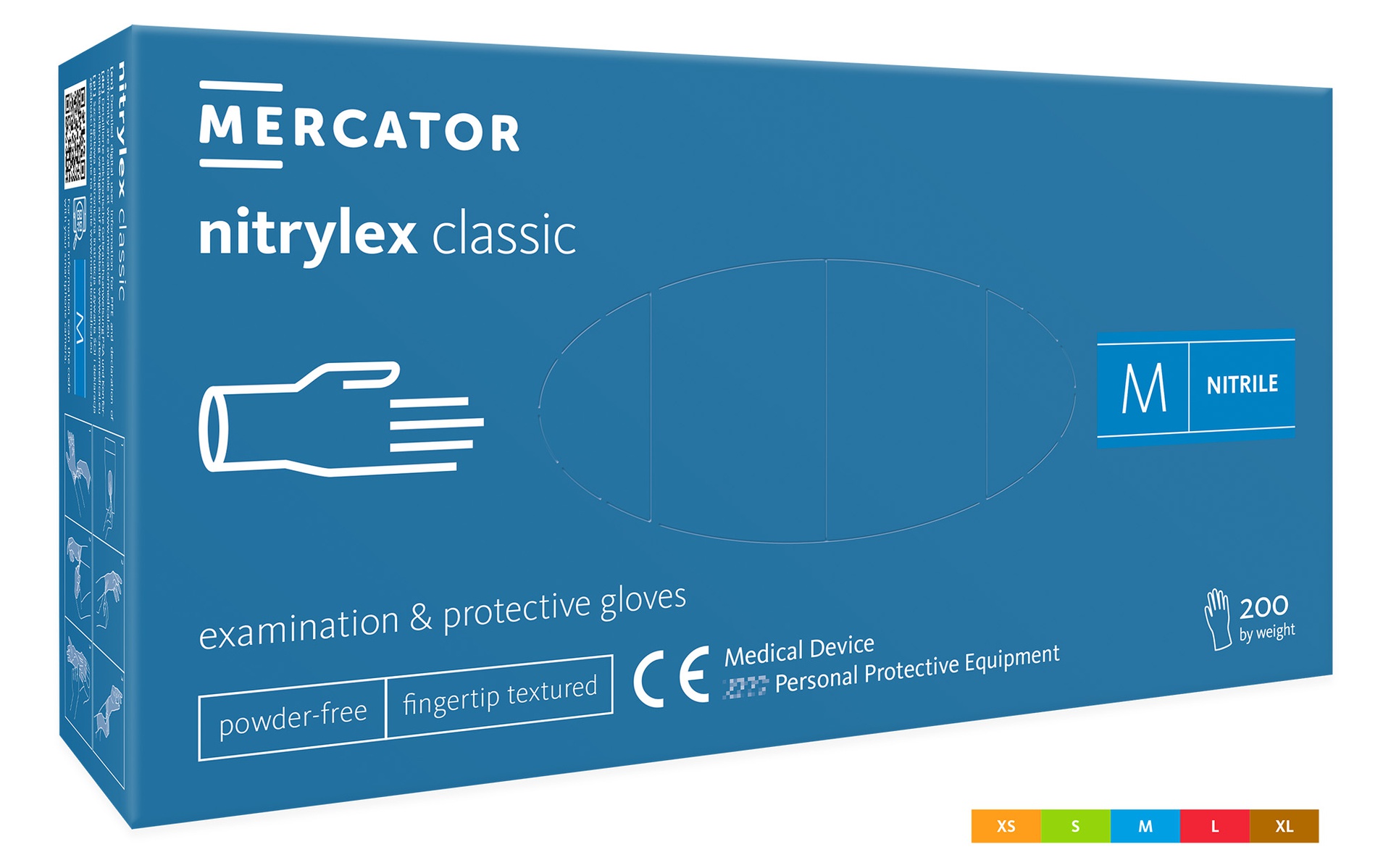 Mercator Nitrylex Classic-Nitril Premium blau 200 Pack L