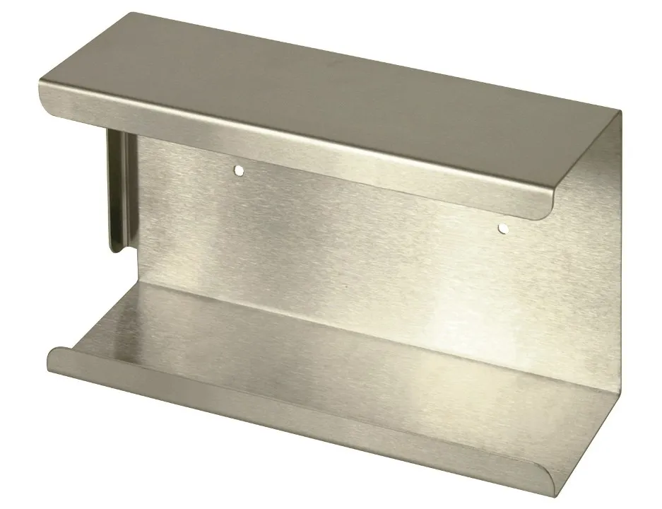 Handschuhbox-Halterung aus Edelstahl, 1-fach XL Handschuhbox-Halterung aus Edelstahl, 1-fach XL